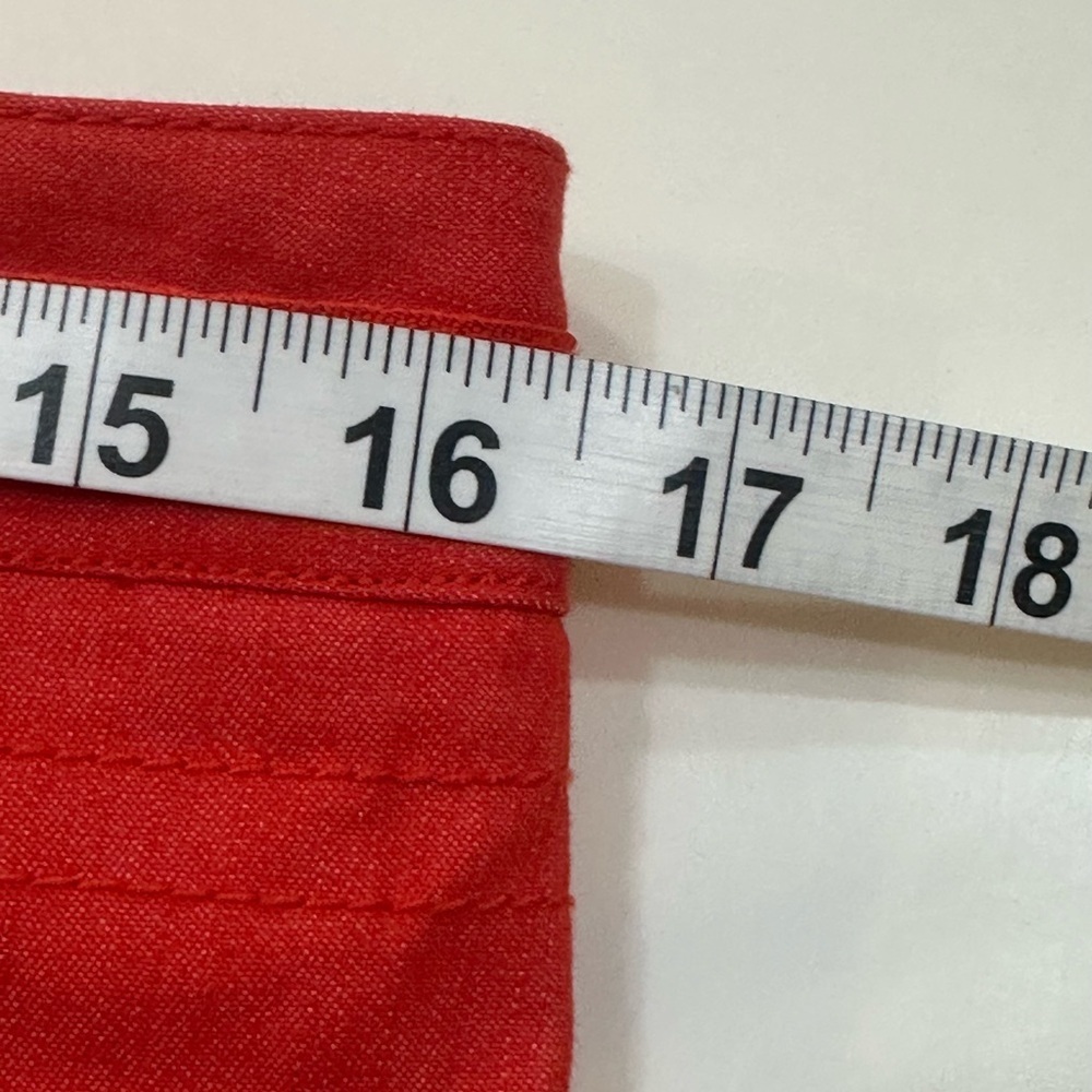 Larry Levine Vibrant Cherry Red Tailored  Straight Leg Pants Size 8 NWOT - Picture 9 of 13